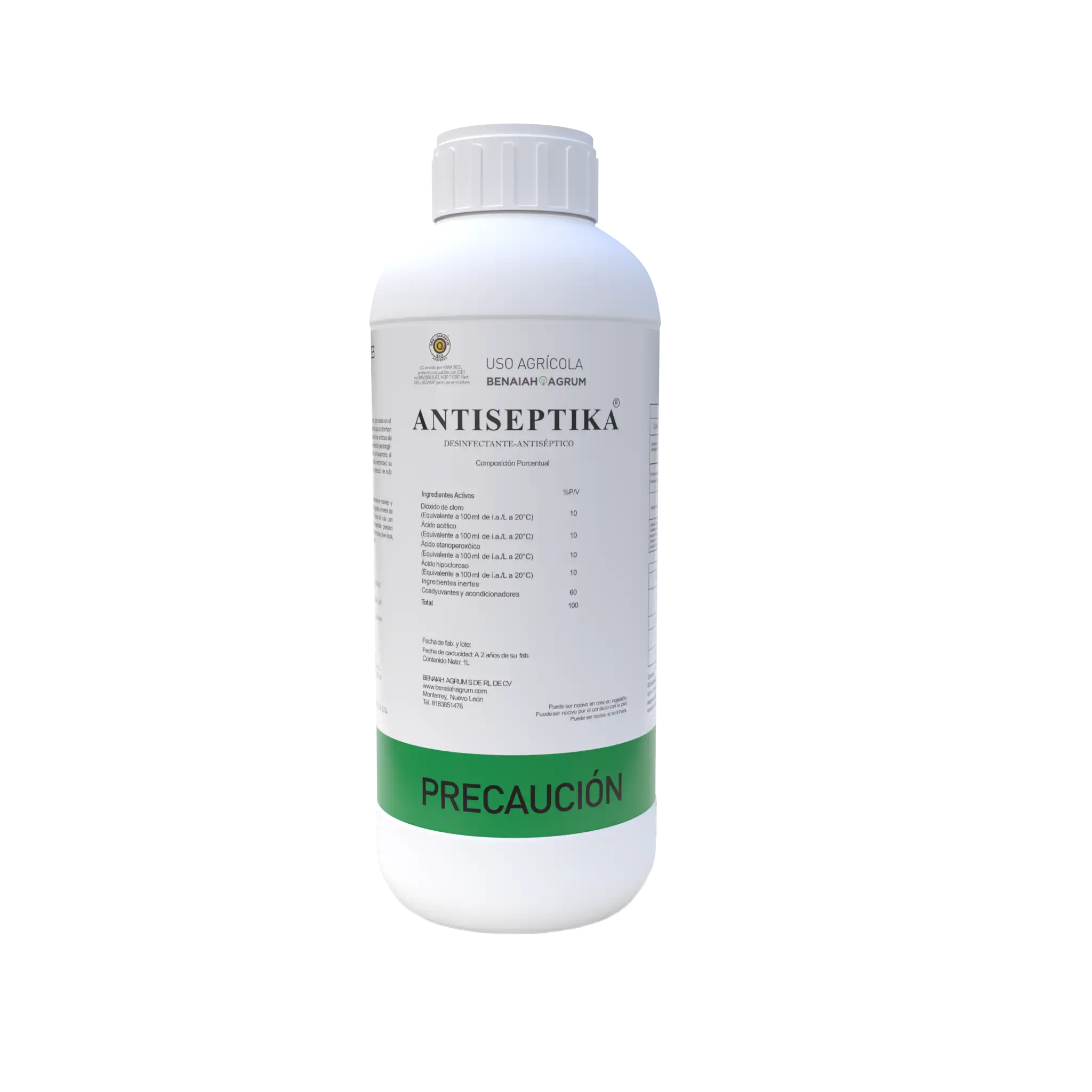 Antiseptika - Antiséptico foliar y desinfectante de suelo agrícola