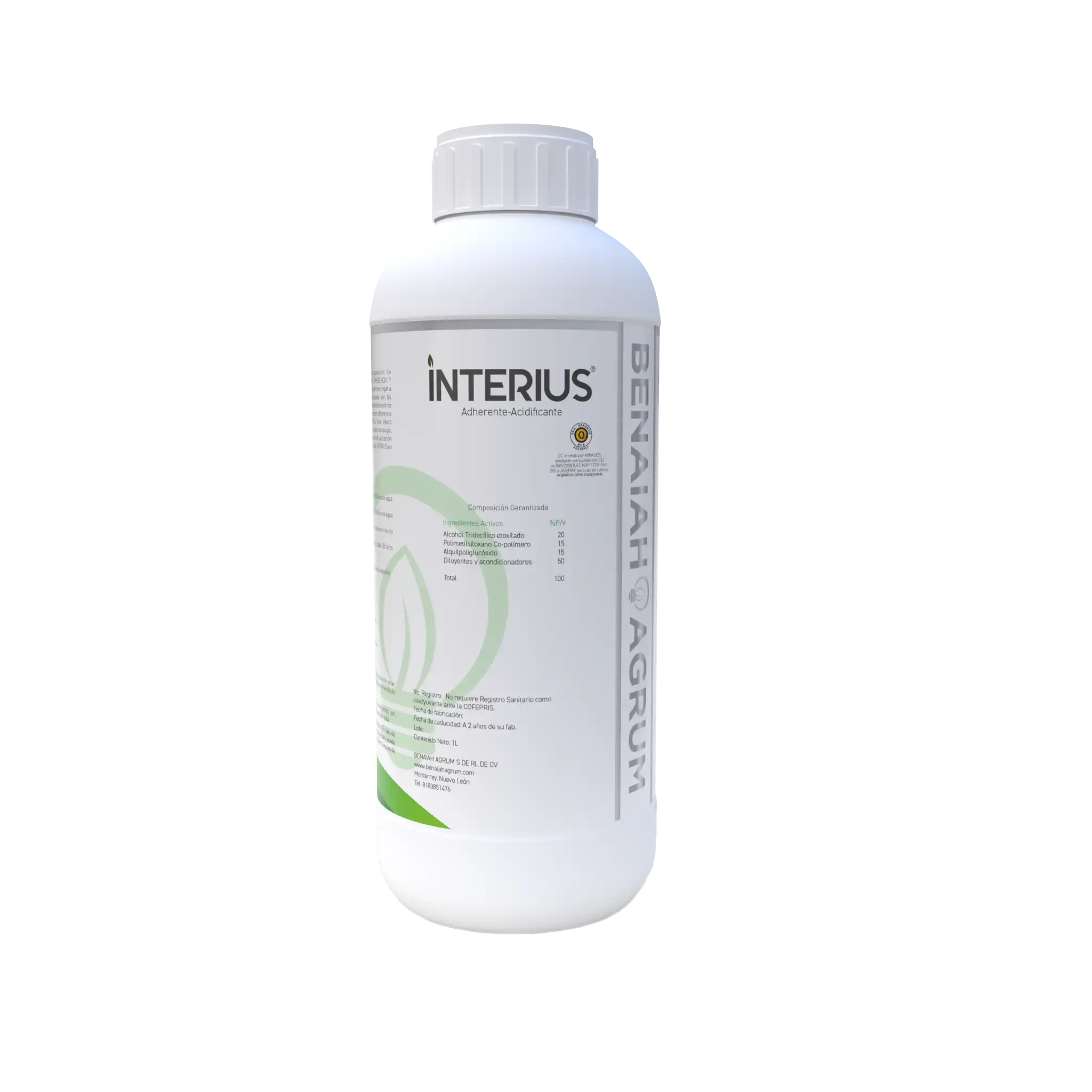 Interius - Adherente Foliar, Acidificante y Amortiguador